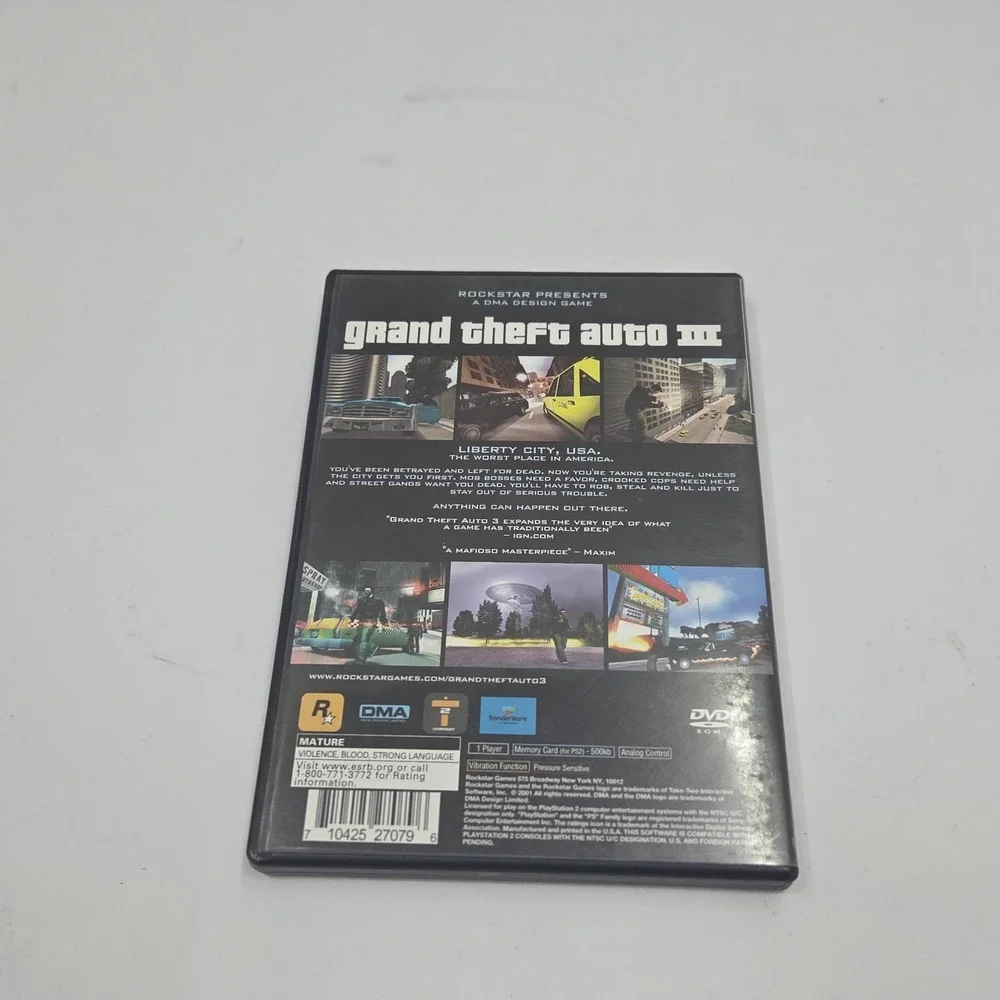 Grand Theft Auto III 3 PS2 PlayStation 2 Game Complete CIB Manual